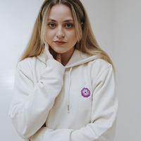 Qima Heilung Hoodie (Natural Raw) - Priba Printworks