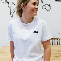 One Day x Hanscraft & Co. "ONE" Charity Tee - Priba Printworks