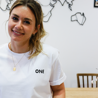 One Day x Hanscraft & Co. "ONE" Charity Tee - Priba Printworks