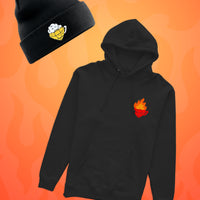 Dietmar Diamant "Heit Werd Oaner Gebrennt" Hoodie + Beanie Bundle